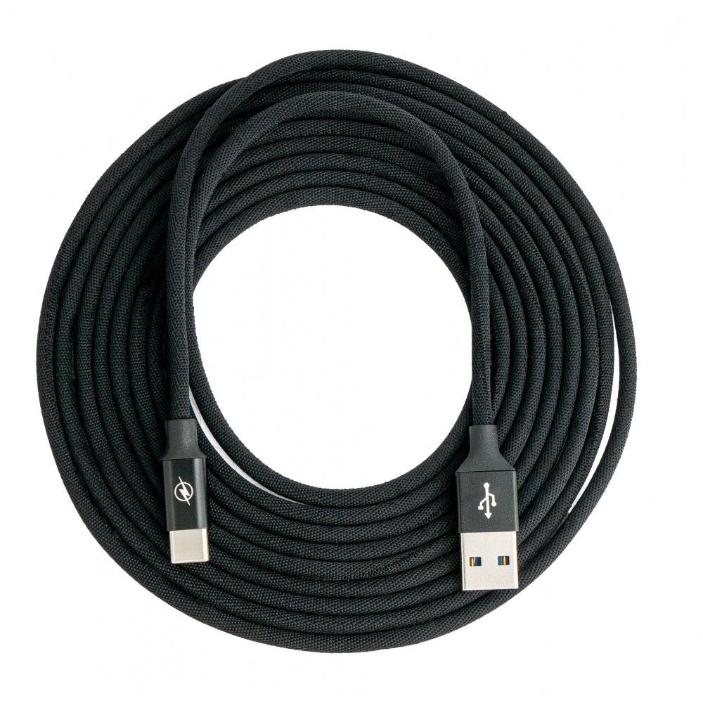 Systemhaus Zakaria USB C Zu USB A Kabel Geflochten Schwarz 3 m USB 3.1 Bis 5 Gbps