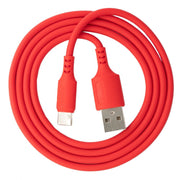 USB C Zu USB A Kabel 1 m Silikon Rot Stabiler Anschluss Und Schnelle Daten Bis 480 Mbit