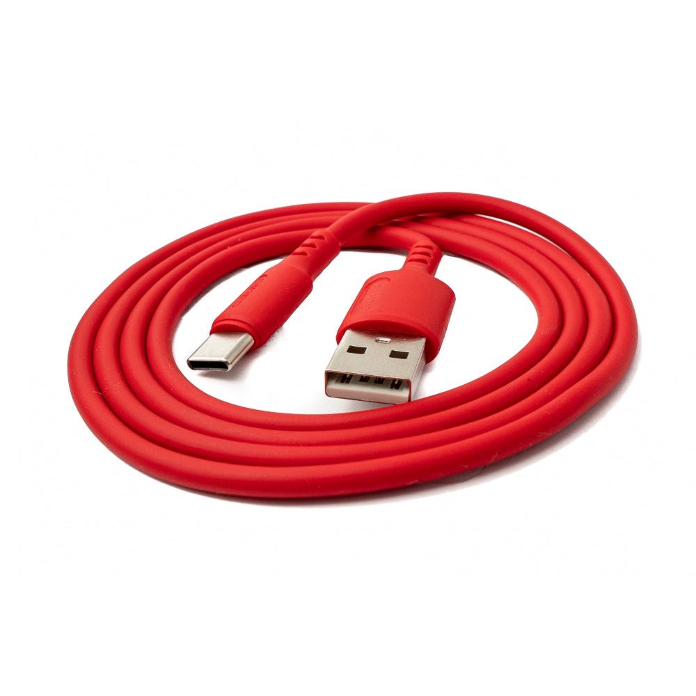 USB C Zu USB A Kabel 1 m Silikon Rot Stabiler Anschluss Und Schnelle Daten Bis 480 Mbit