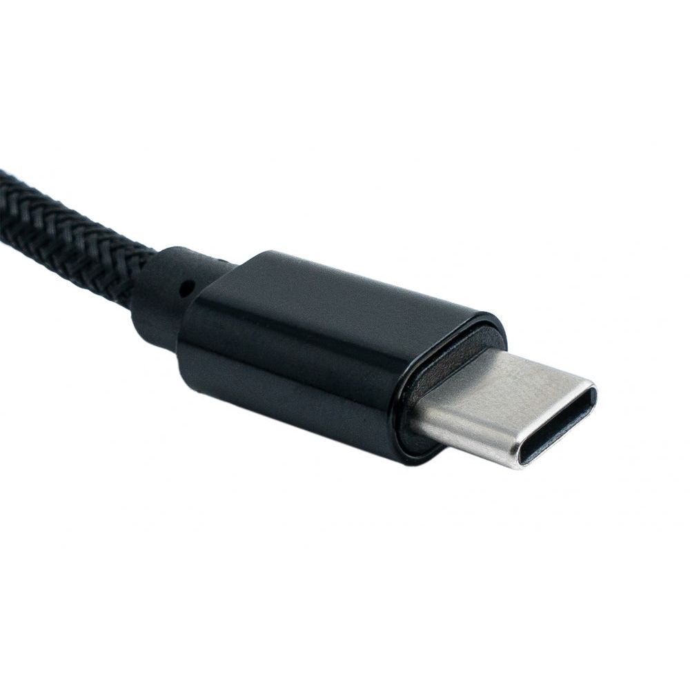 USB C Zu USB A Kabel 3 m Geflochten Schwarz Schnellladen Und Datenübertragung Bis 5 Gbit pro Sekunde