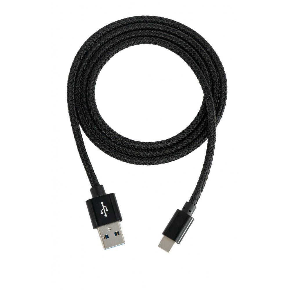 USB 3.1 Kabel Typ C Zu Typ A Geflochten Schwarz 1 Meter Hochgeschwindigkeitsdatenkabel