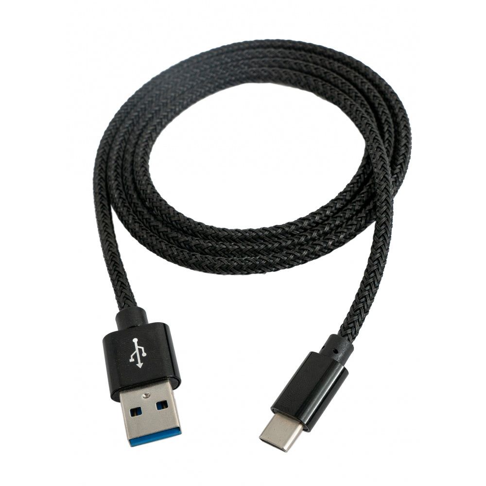 USB 3.1 Kabel Typ C Zu Typ A Geflochten Schwarz 1 Meter Hochgeschwindigkeitsdatenkabel
