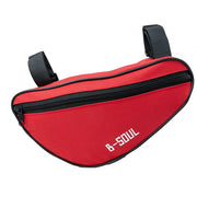 SYSTEMS Wasserdichte Dreiecktasche Für Fahrradrahmen Rot Mit Reißverschluss Und Regenfestem Schutz