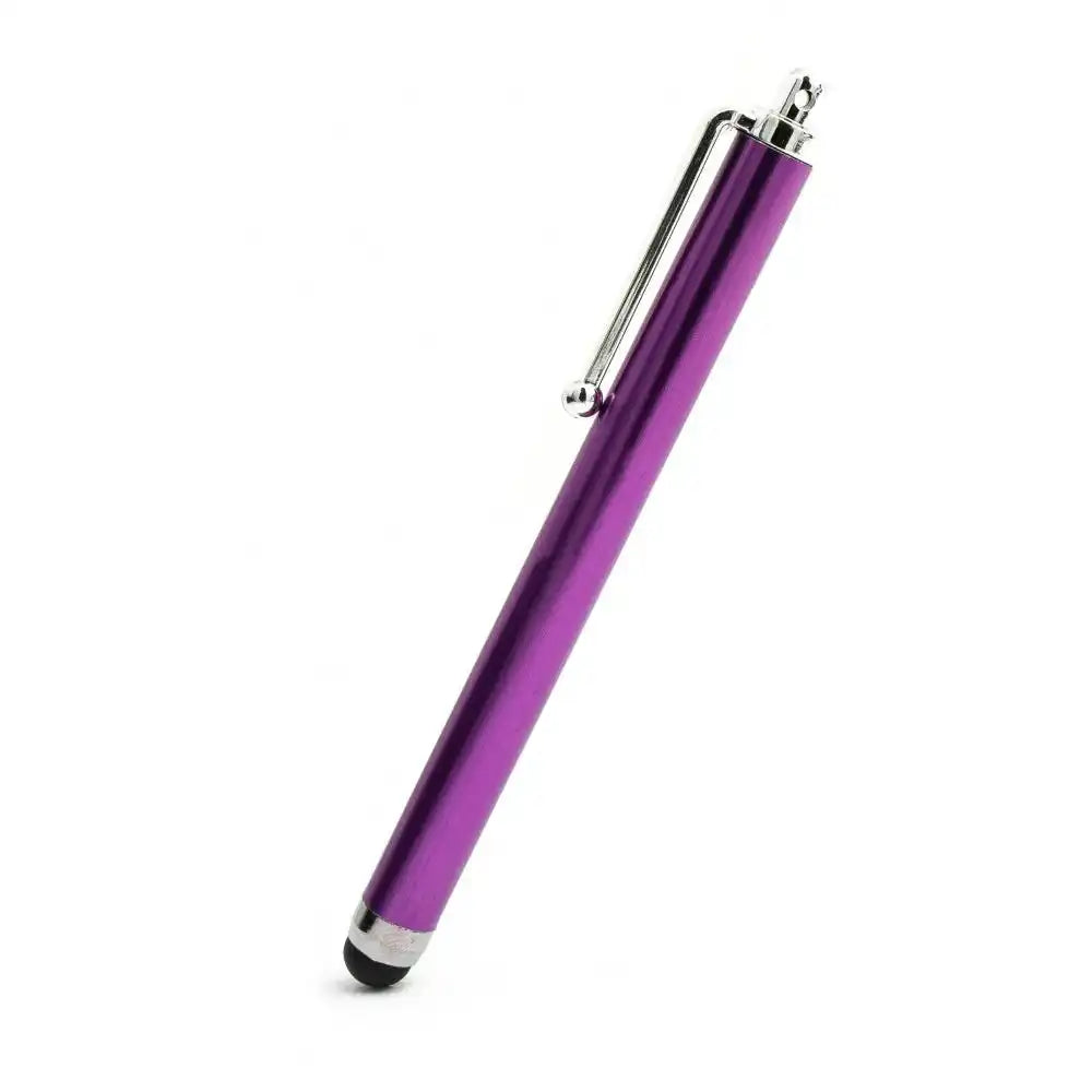 SYSTEM-S Touchpen Stylus aus Aluminium in Lila für Tablet Smartphone Laptop