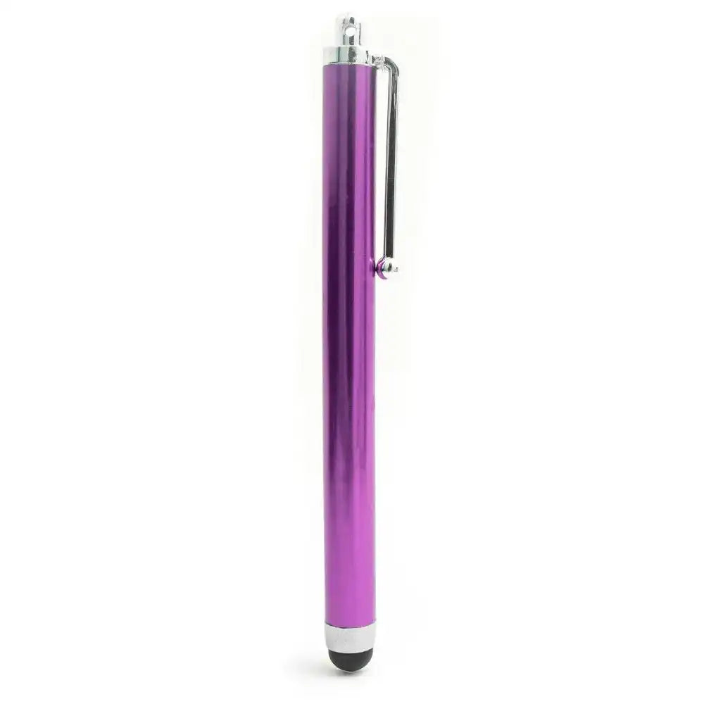 SYSTEM-S Touchpen Stylus aus Aluminium in Lila für Tablet Smartphone Laptop