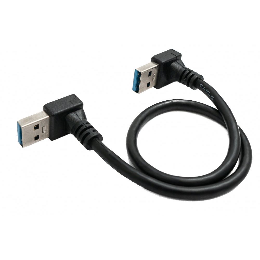 USB 3.0 Kabel 30 Cm Typ A Winkel Zu Typ A Stecker Schwarz Premium Datenkabel Hochwertig