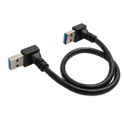 USB 3.0 Kabel 30 Cm Typ A Winkel Zu Typ A Stecker Schwarz Premium Datenkabel Hochwertig