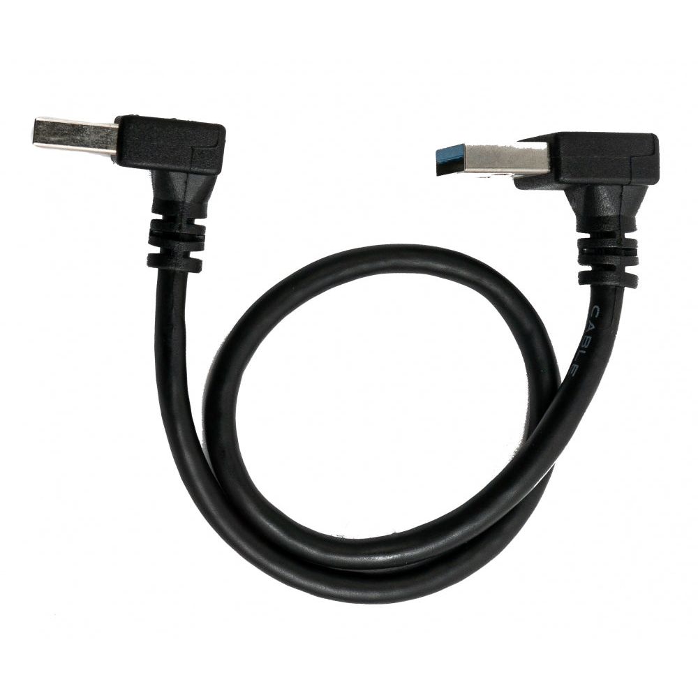 USB 3.0 Kabel 30 Cm Typ A Winkel Zu Typ A Stecker Schwarz Premium Datenkabel Hochwertig
