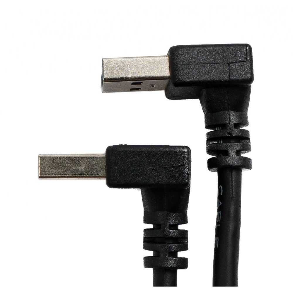USB 3.0 Kabel 30 Cm Typ A Winkel Zu Typ A Stecker Schwarz Premium Datenkabel Hochwertig