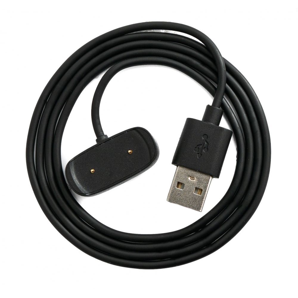 SYSTEM-S USB 2.0 Ladekabel 100 cm Für Amazfit T-Rex Pro Smartwatch Schwarz Bis 480 Mbit Pro Sekunde