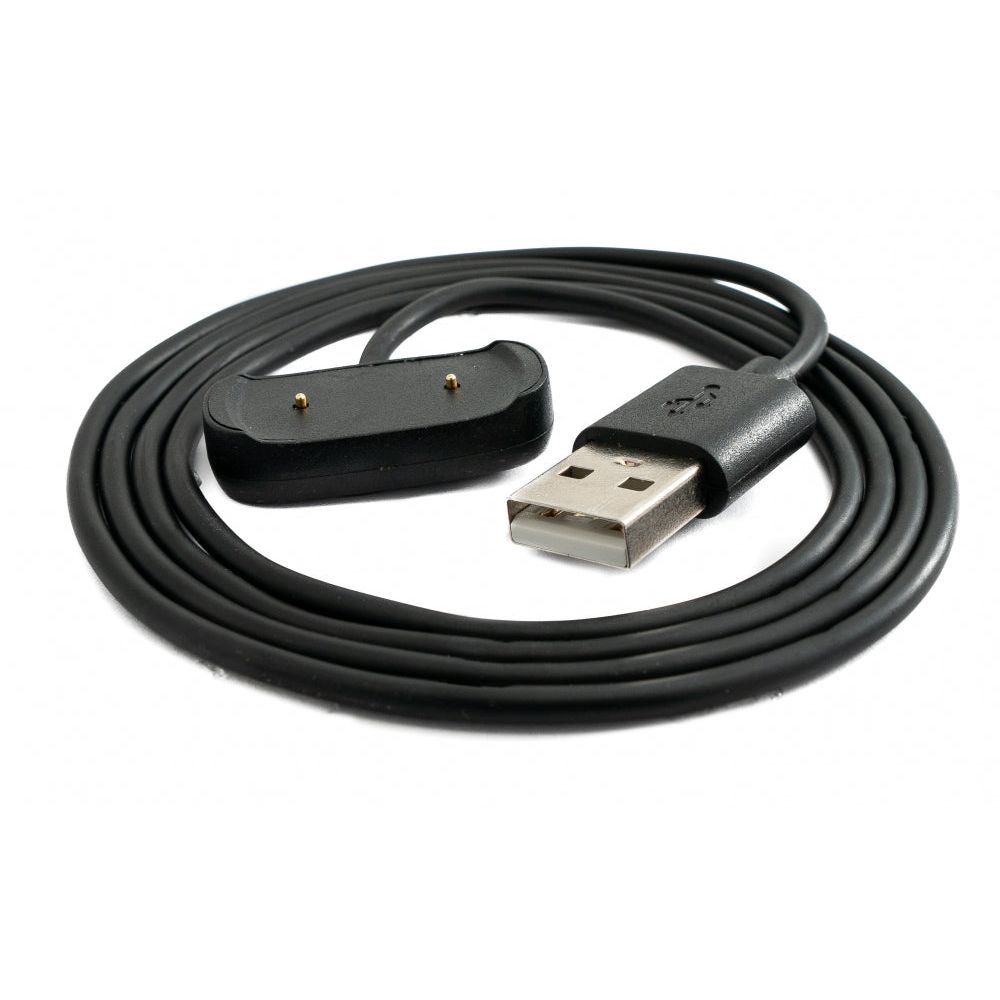 SYSTEM-S USB 2.0 Ladekabel 100 cm Für Amazfit T-Rex Pro Smartwatch Schwarz Bis 480 Mbit Pro Sekunde