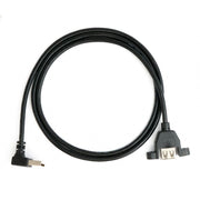 USB 2.0 Kabel 100 cm Typ A Buchse Zu Stecker Winkel Schraube Schwarz Hochwertige Bauweise