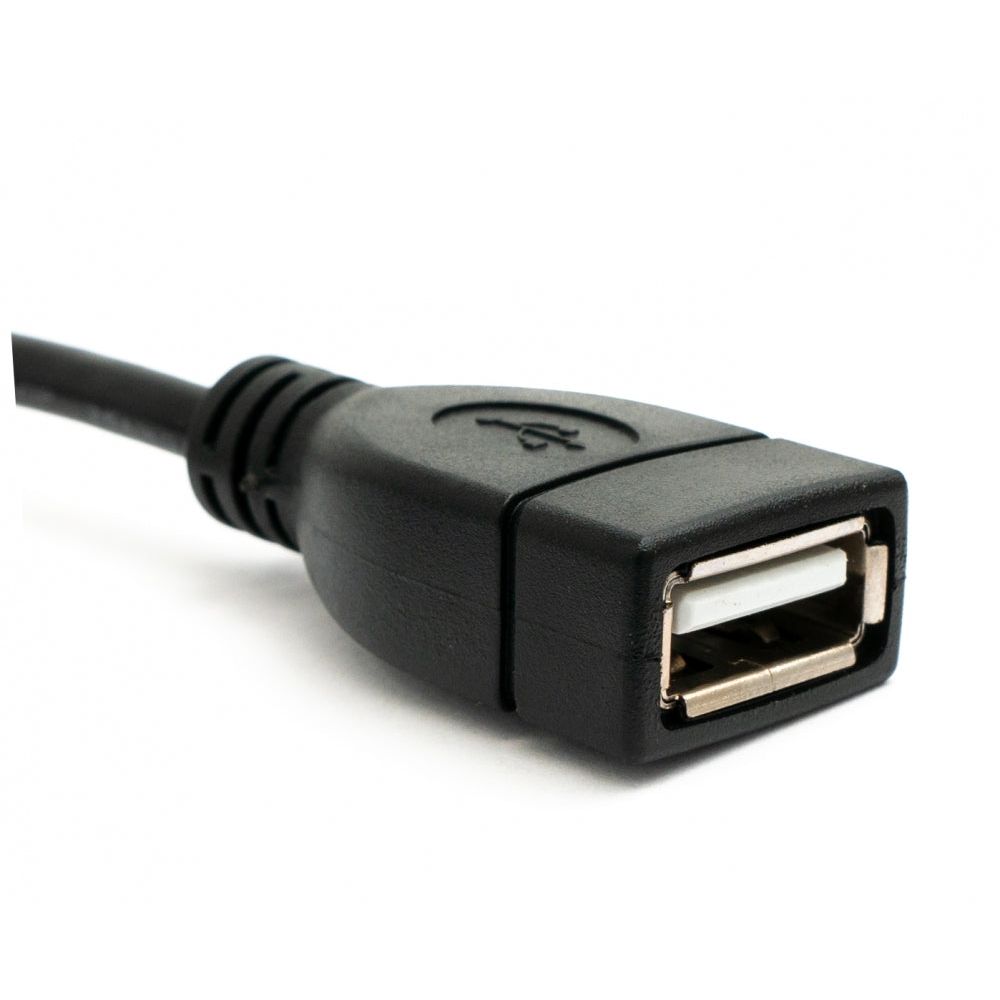 USB 2.0 Kabel Mit Winkel 90 Grad Typ A Stecker Zu Buchse Schwarz 100 Zentimeter Hochwertig