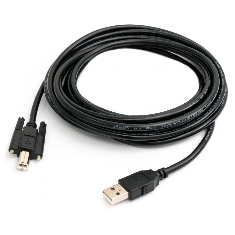 USB 2.0 Kabel Typ A Zu B 5 m Schwarz Hochwertiges Datenkabel Für Drucker Externe Laufwerke