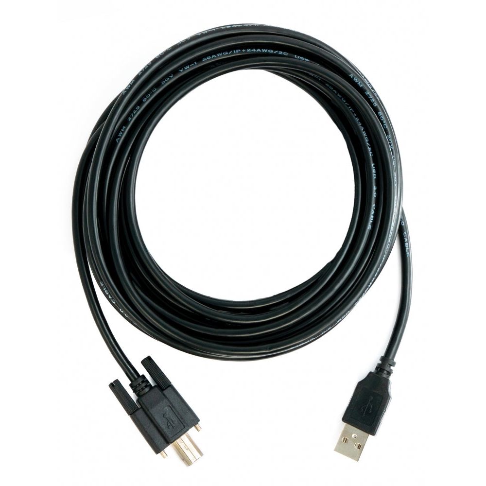 USB 2.0 Kabel Typ A Zu B 5 m Schwarz Hochwertiges Datenkabel Für Drucker Externe Laufwerke