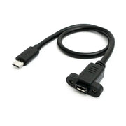 USB 2.0 Kabel 30 Cm Micro B Stecker Schraubbuchse Schwarz Verbindung Für Elektronische Geräte