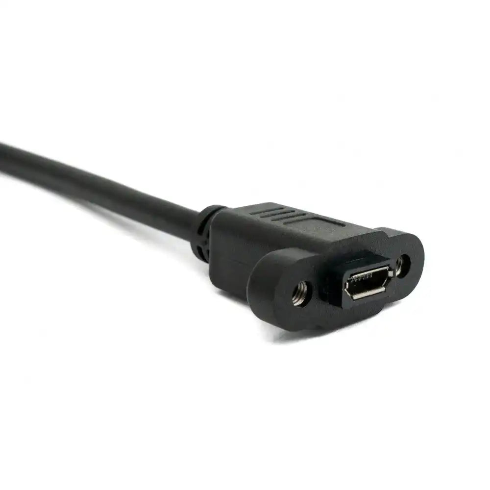 USB 2.0 Kabel 30 Cm Micro B Stecker Schraubbuchse Schwarz Verbindung Für Elektronische Geräte