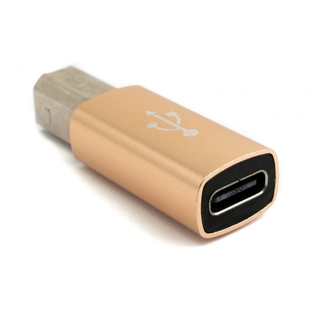 System-S USB 3.1 MIDI Adapter Typ C Buchse Zu 2.0 Typ B Stecker Kabel Gelb Für MIDI Keyboard