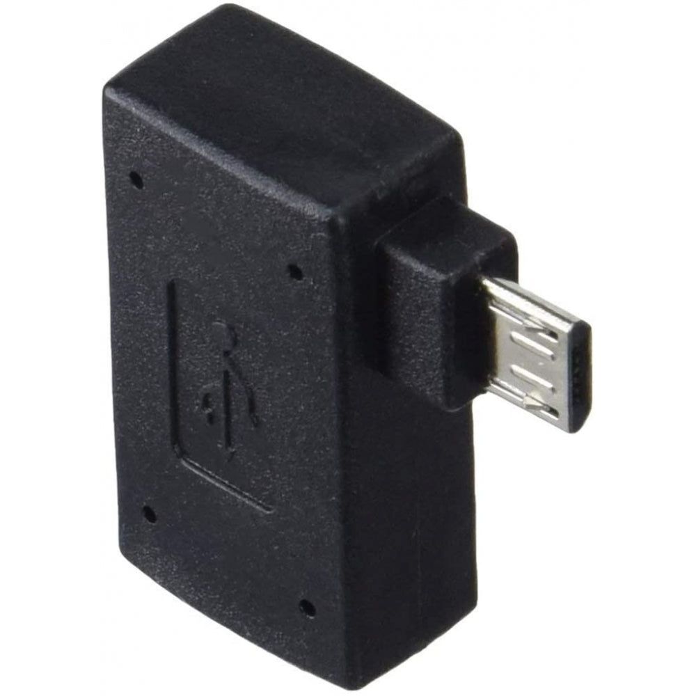 System-S OTG Host Winkeladapter USB A auf Micro USB mit extra Micro USB Anschluss