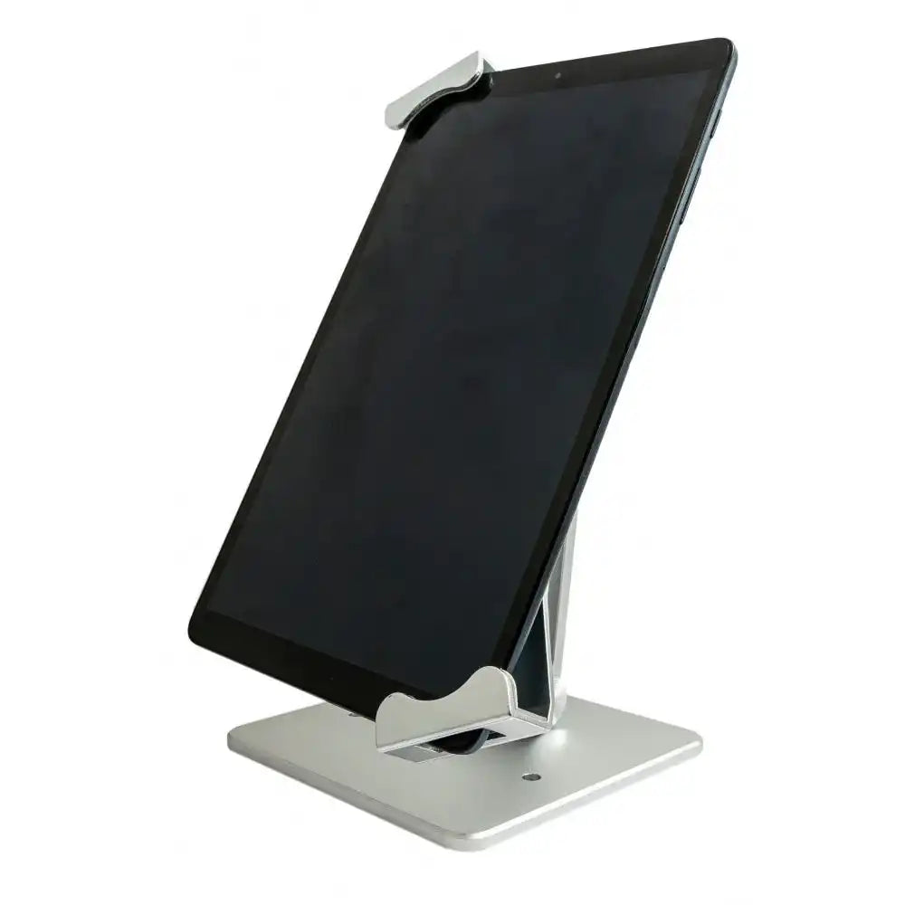 SYSTEM-S Tischständer Halterung abschließbar für 10" Tabletts in Grau