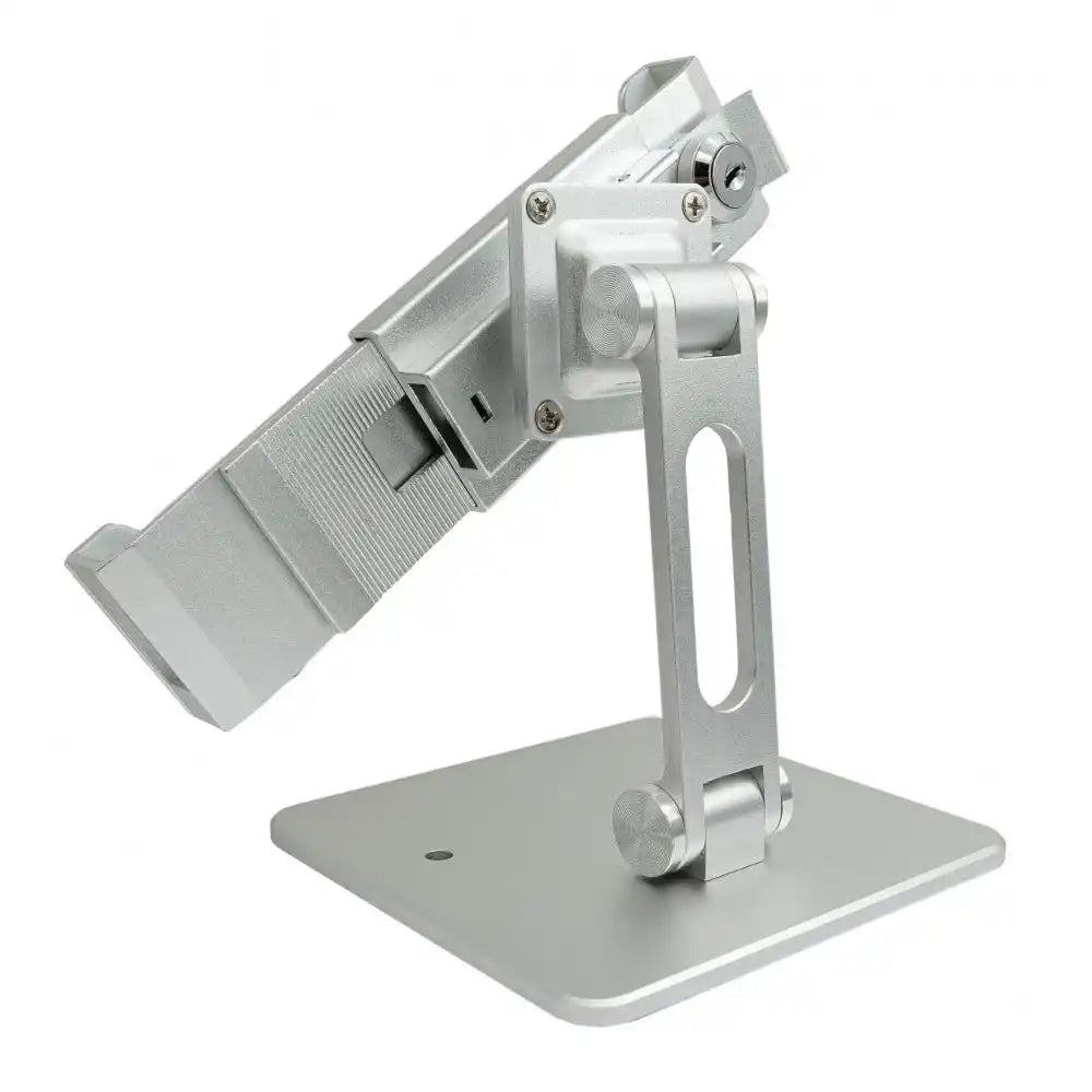 SYSTEM-S Tischständer Halterung abschließbar für 10" Tabletts in Grau