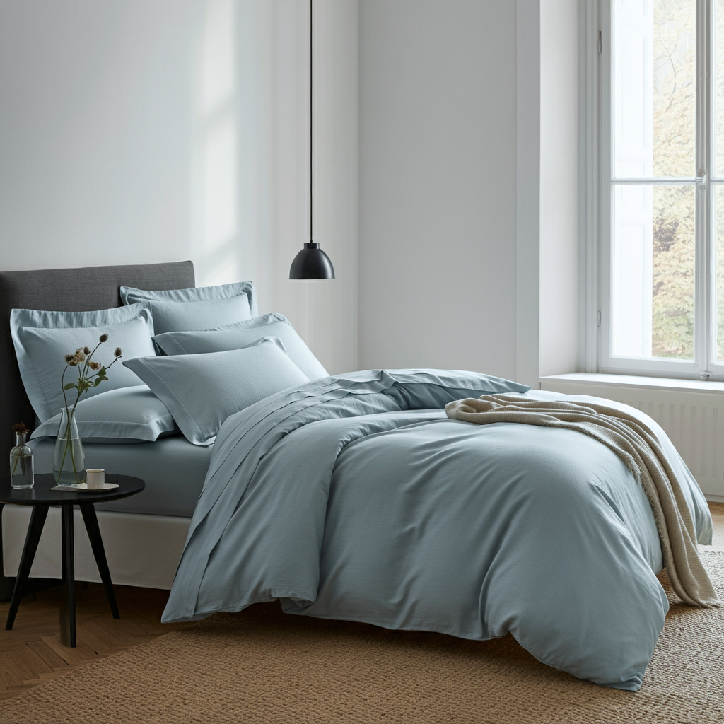 Grand Hotel Perkal Kissenbezug Aus Hundert Prozent Ägyptischer Baumwolle Mit Ultraweicher Textur Und Atmungsaktivität