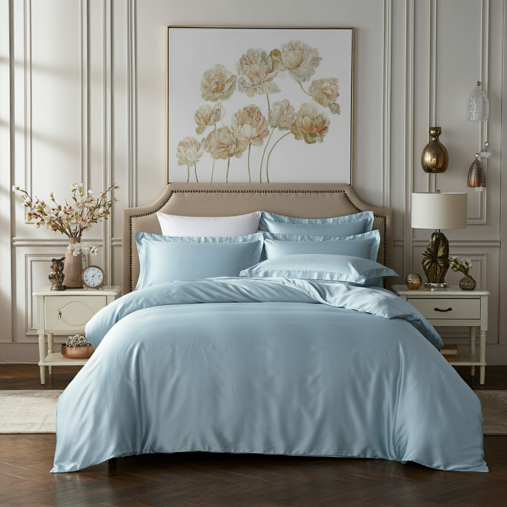 Charm Baumwolle Satin Kissenbezug Aus 100 Prozent Ägyptischer Baumwolle Mit 600 Fadendichte Und Seidigem Satinfinish