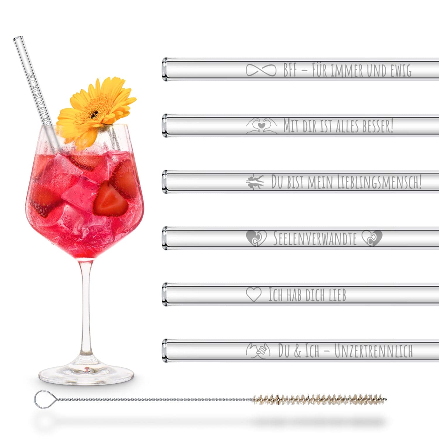 Beste Freundin Glasstrohhalme - 6 liebevolle Sprüche für deine Beste Freundin