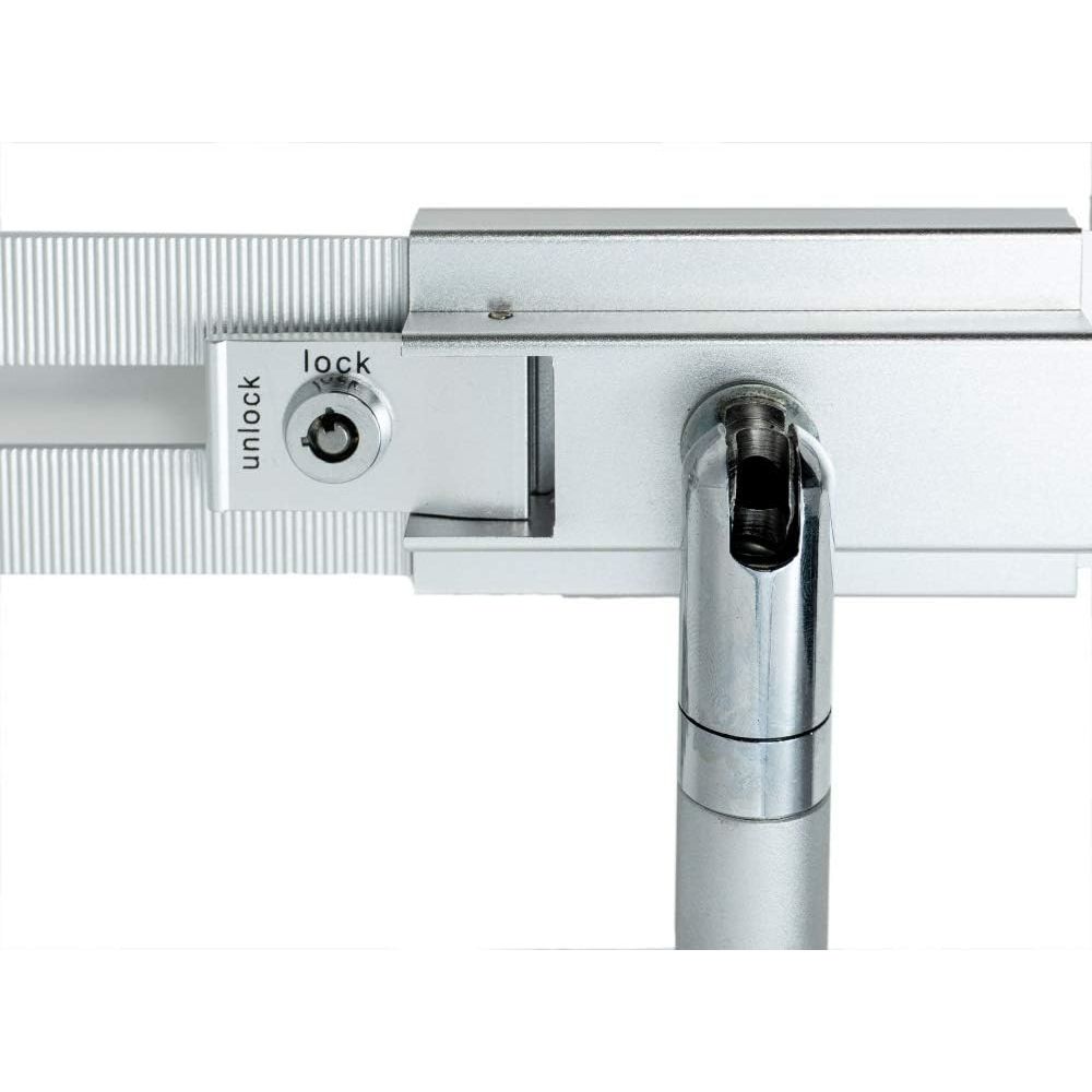 Abschließbare Tischhalterung Für Tablets 9 Bis 13 Zoll Aus Metall In Grau Mit Diebstahlschutz