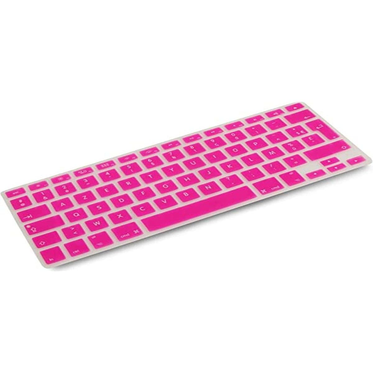 Silikon Tastaturabdeckung AZERTY Pink Für MacBook Pro Und Air Schutz Vor Fingerabdrücke Staub