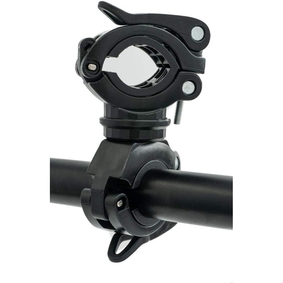 System-S Fahrrad Halterung Befestigung Schwarz Für Lampe Und Fahrradpumpe Vielseitige Sichere Halterung