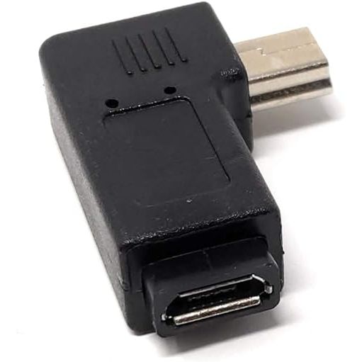 Micro USB Buchse zu Mini USB Stecker Winkeladapter 90 Grad Vielseitiger USB Adapter