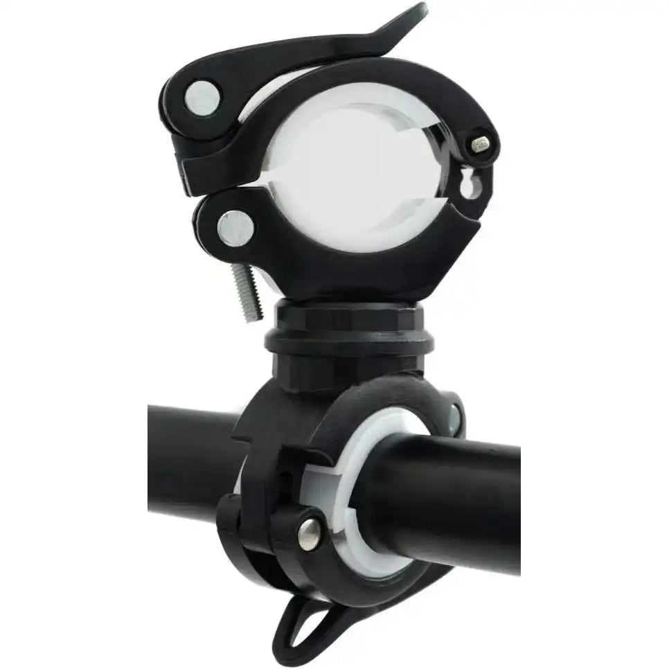 SYSTEM-S Fahrrad Halterung Befestigung in Schwarz Weiß für Lampe Fahrradpumpe