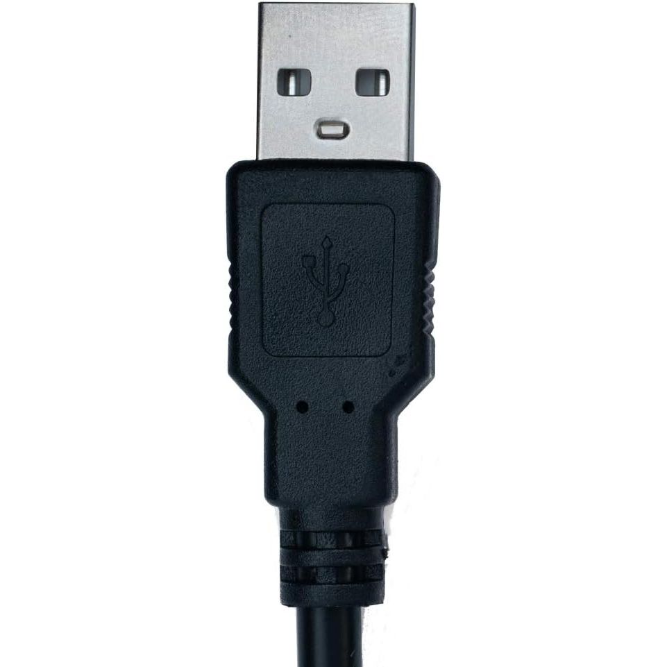 SYSTEM-S USB 2.0 Kabel 3 m Typ B Stecker zu Typ A Stecker Kabel Ladekabel in Schwarz