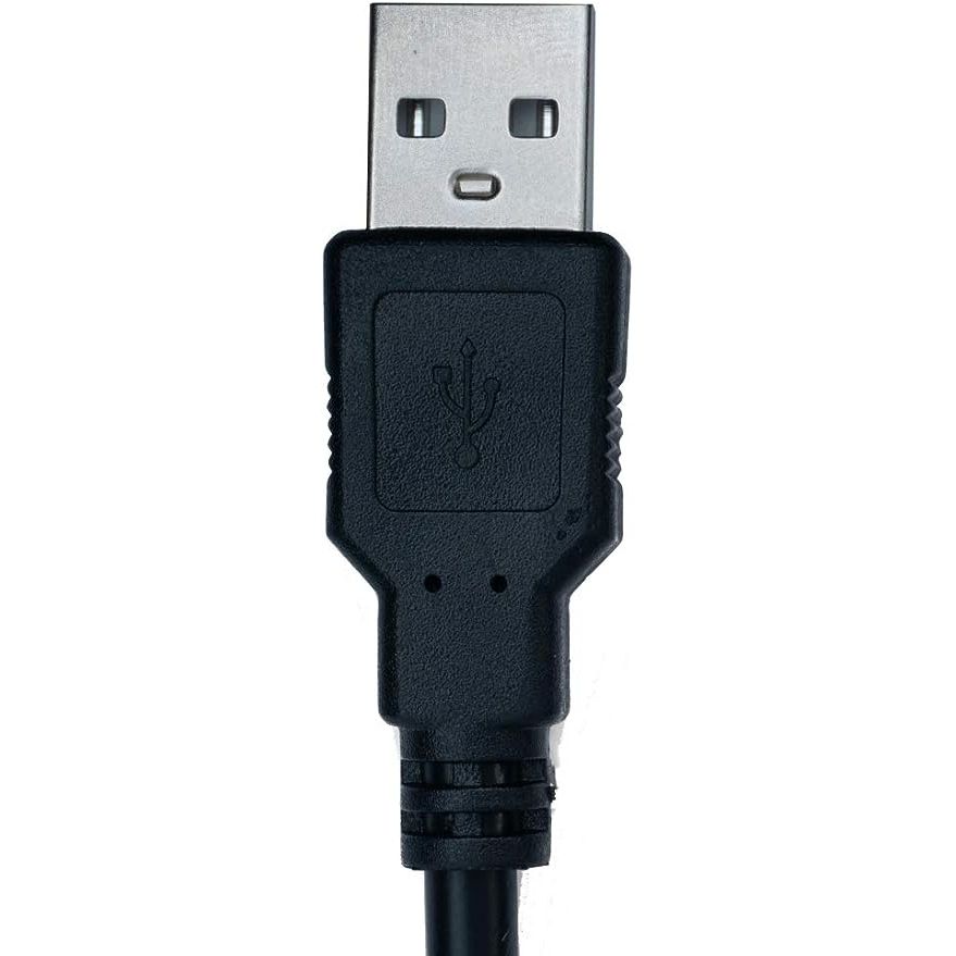 SYSTEM-S USB 2.0 Kabel 10 m Typ B Stecker zu Typ A Stecker Kabel Ladekabel in Schwarz