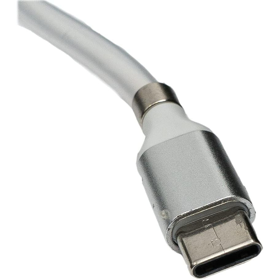 Selbstaufrollbares USB 3.1 Kabel Typ C Zu USB A 1 Meter Weiss Mit Bis Zu 5 Gbit/s Datenrate