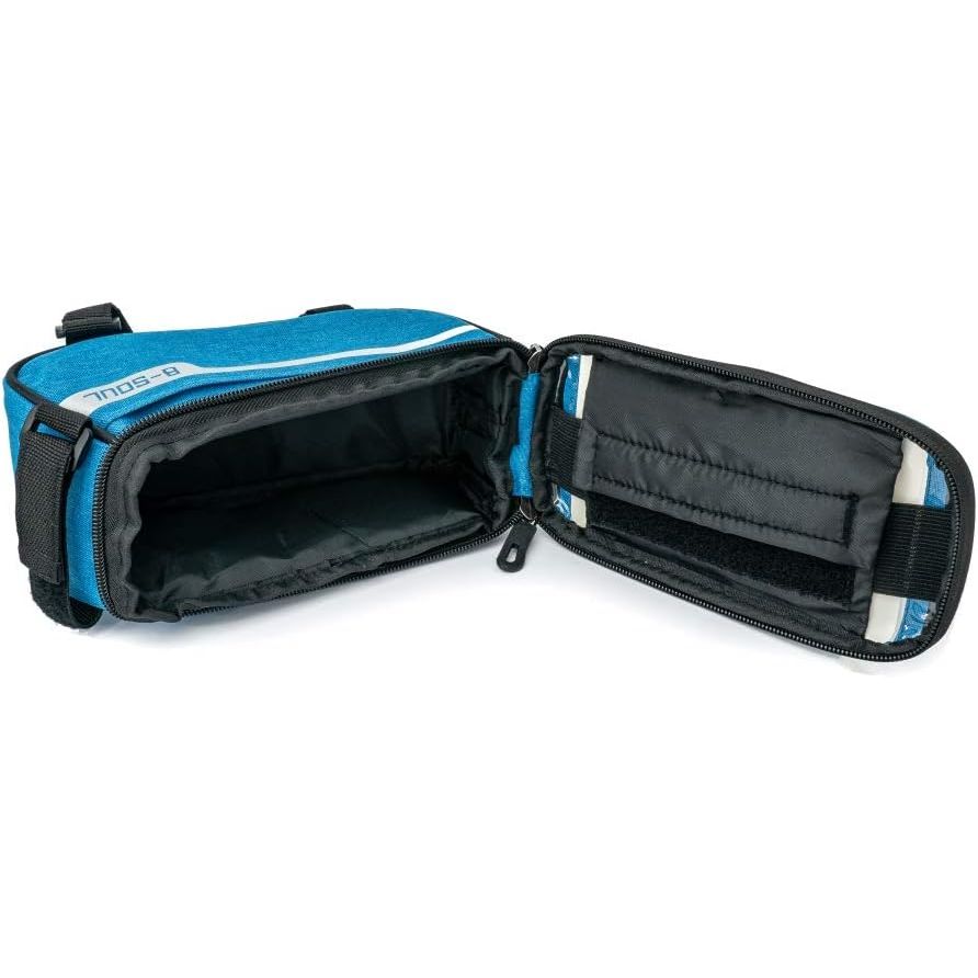 Fahrrad Handy Tasche Blau Halterung Am Rahmen Mit Klettverschluss Für Smartphone Praktisch