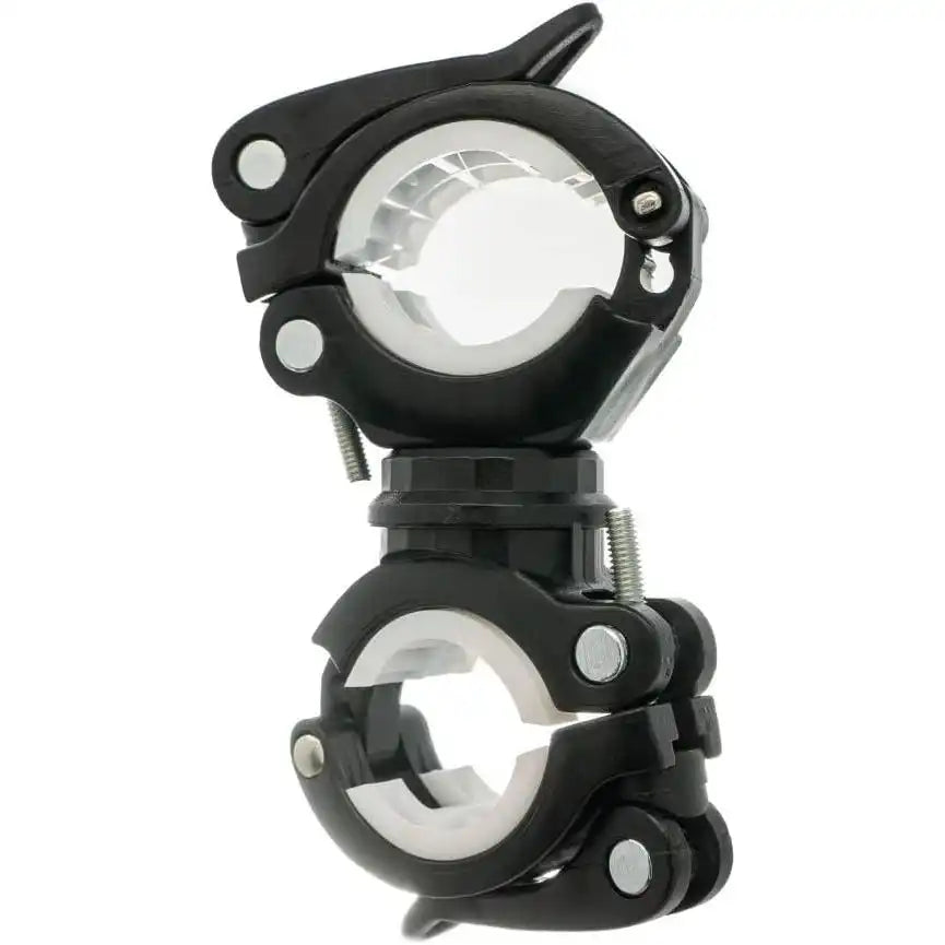 SYSTEM-S Fahrrad Halterung Befestigung in Schwarz Weiß für Lampe Fahrradpumpe