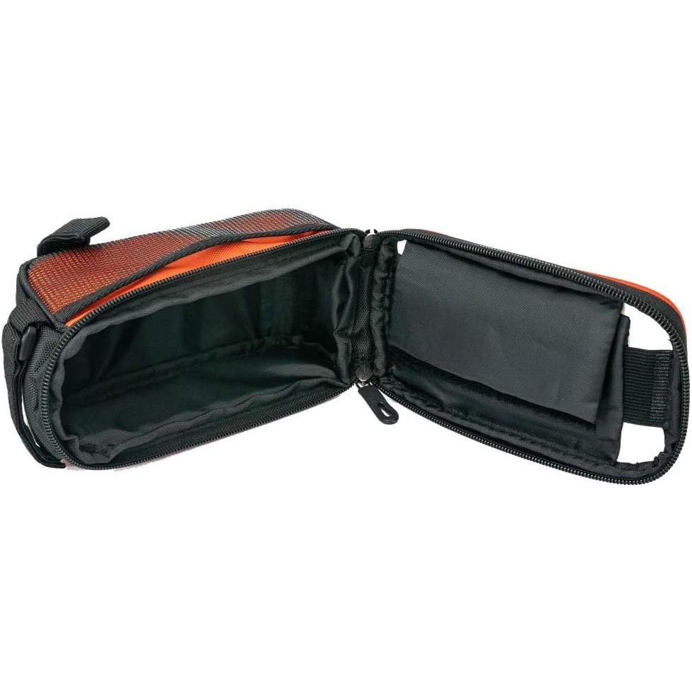 Fahrrad Tasche Halterung Orange Robuste Smartphone Halterung Mit Klettverschluss Bis 17 cm