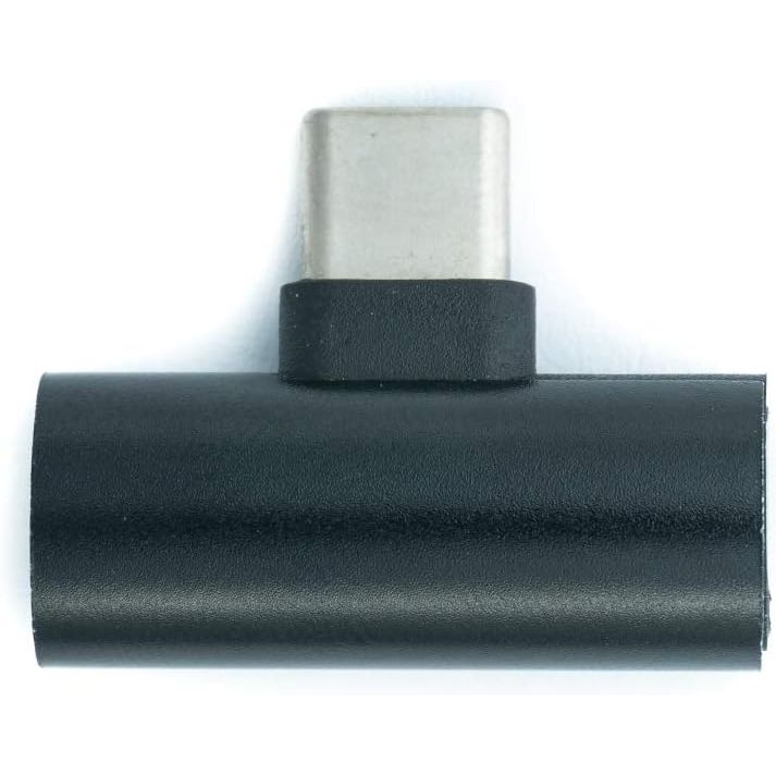 SYSTEM-S USB 3.1 Y Adapter Typ C Stecker zu 2x Typ C Buchse - Audio + Laden zeitgleich