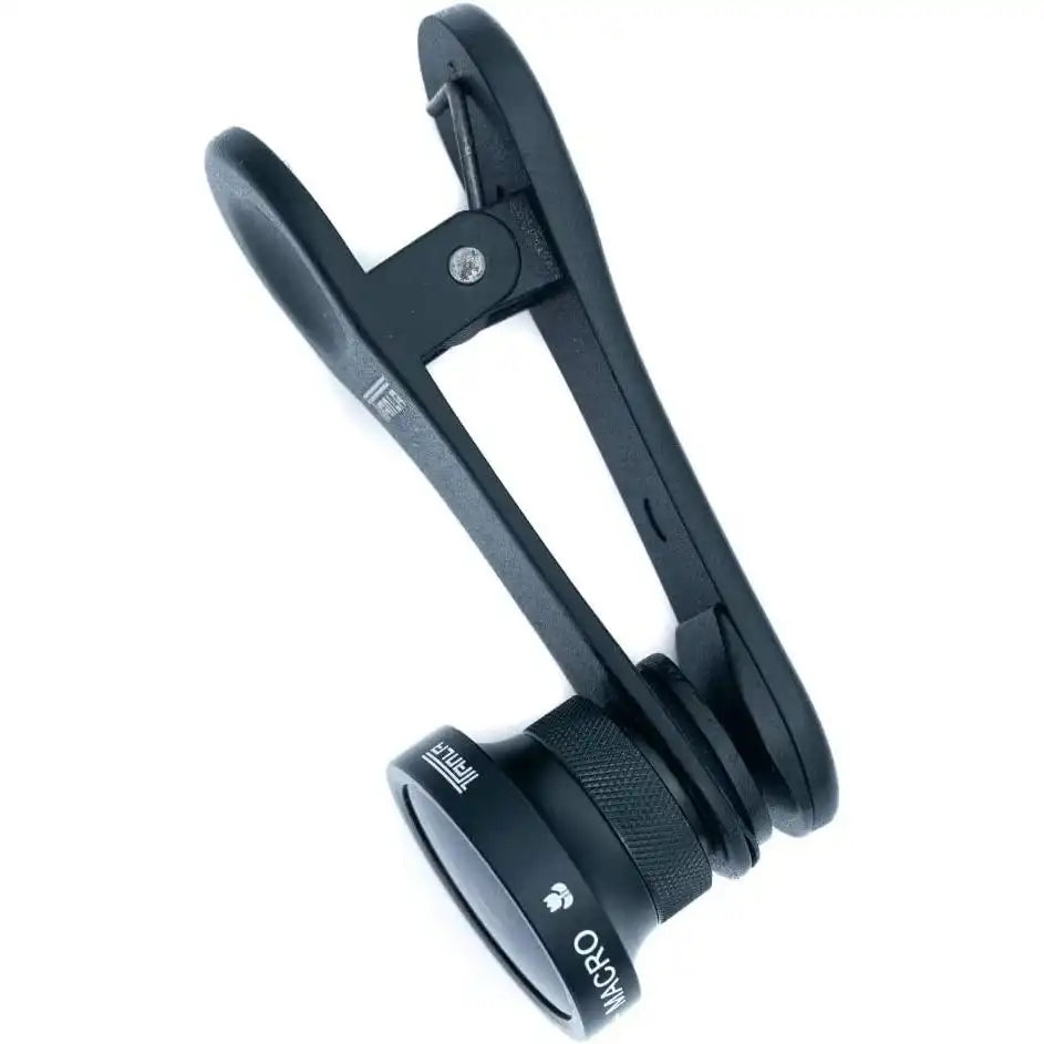 Weitwinkel Und Makro Linse Für Smartphones Mit Clip Und Schutztasche In Schwarz Hochwertig