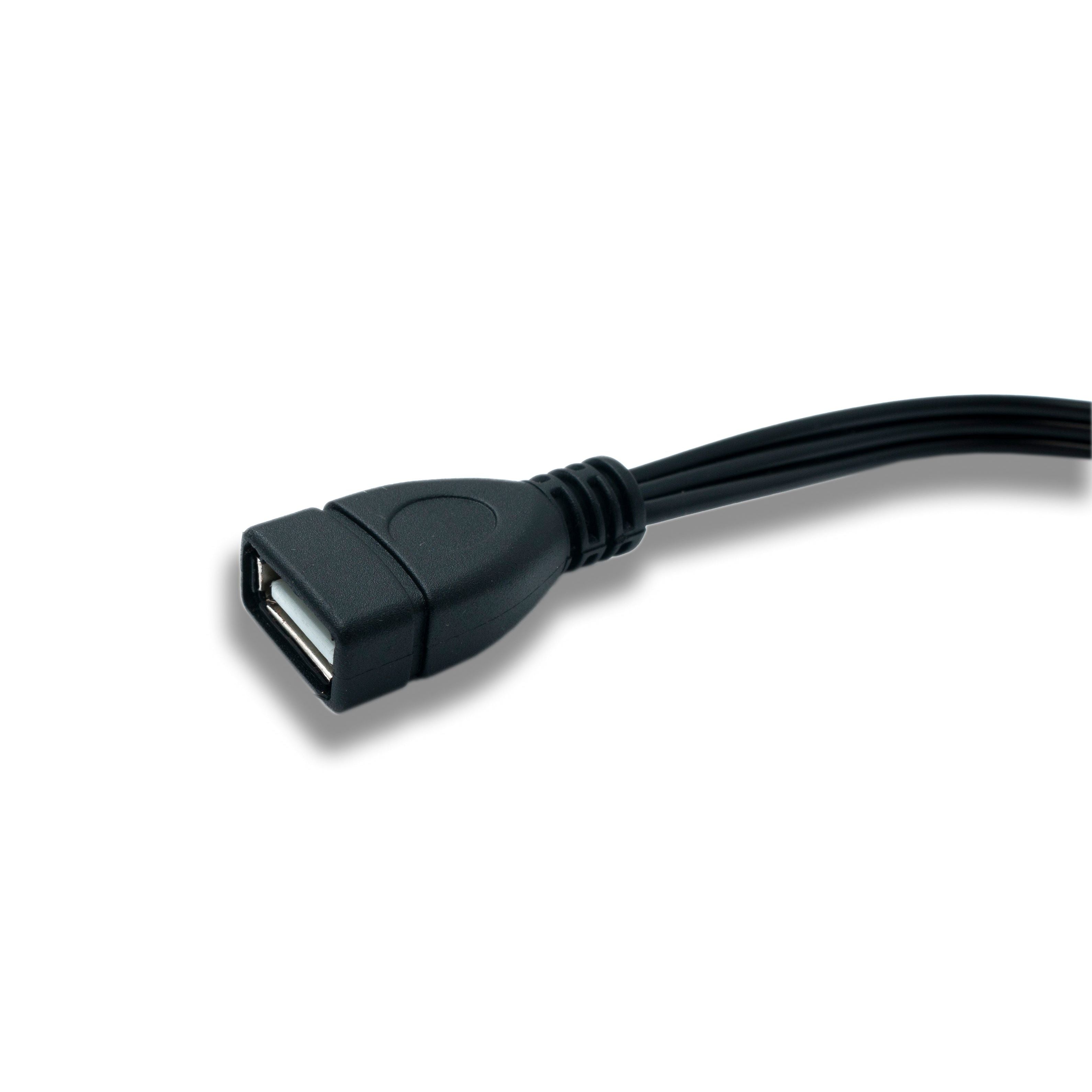 Systemhaus Zakaria Cinch RCA Kabel USB Typ A 3 Polig Audio Verbindung Kompakt 20 cm