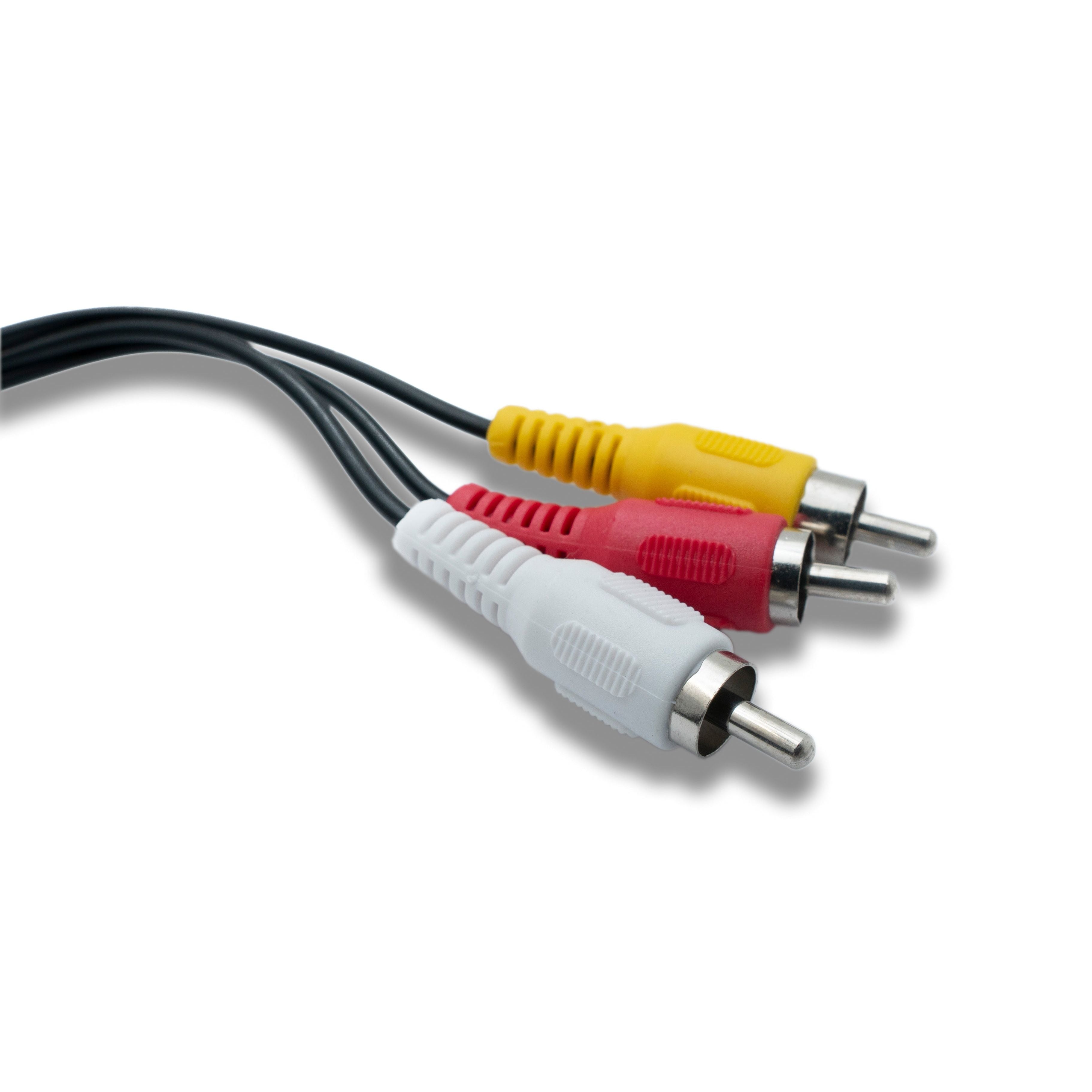 Systemhaus Zakaria Cinch RCA Kabel USB Typ A 3 Polig Audio Verbindung Kompakt 20 cm