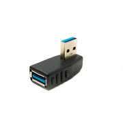 SYSTEM-S USB Typ A 3.0 Female Auf USB Typ A 3.0 Male 90 Grad Rechts Winkeladapter