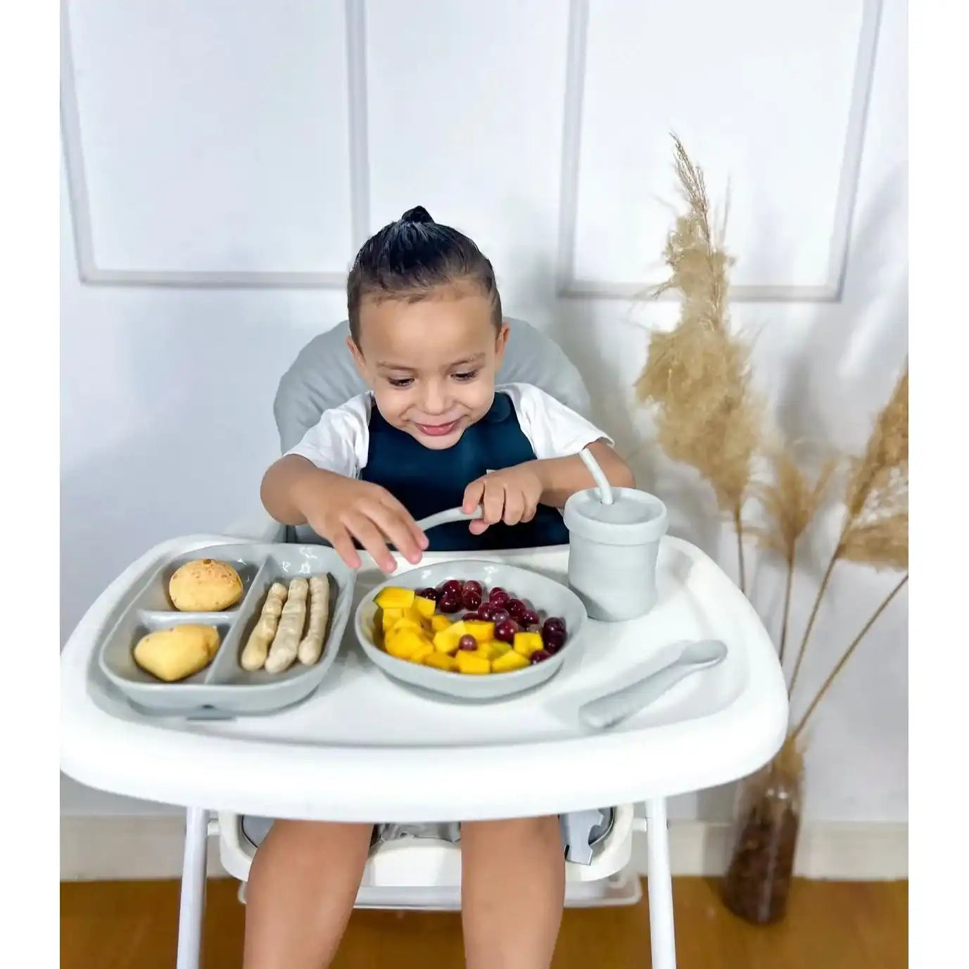 Baby Feeding Spoon Set (Grau)