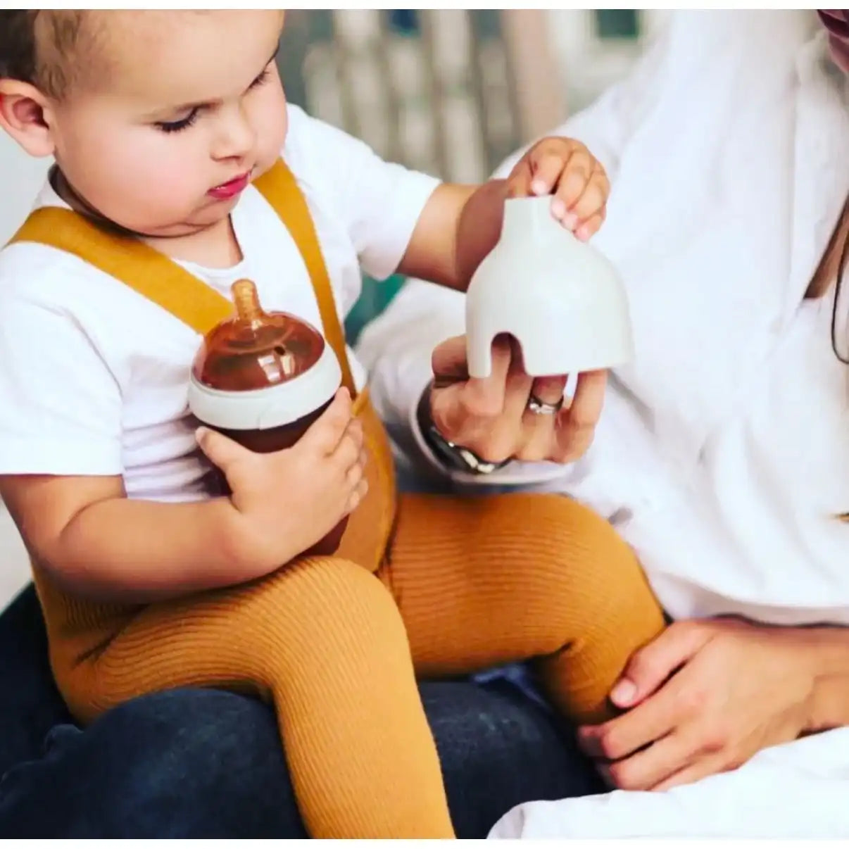 Ultra Wide Neck Baby Bottle 240ml (Grau)