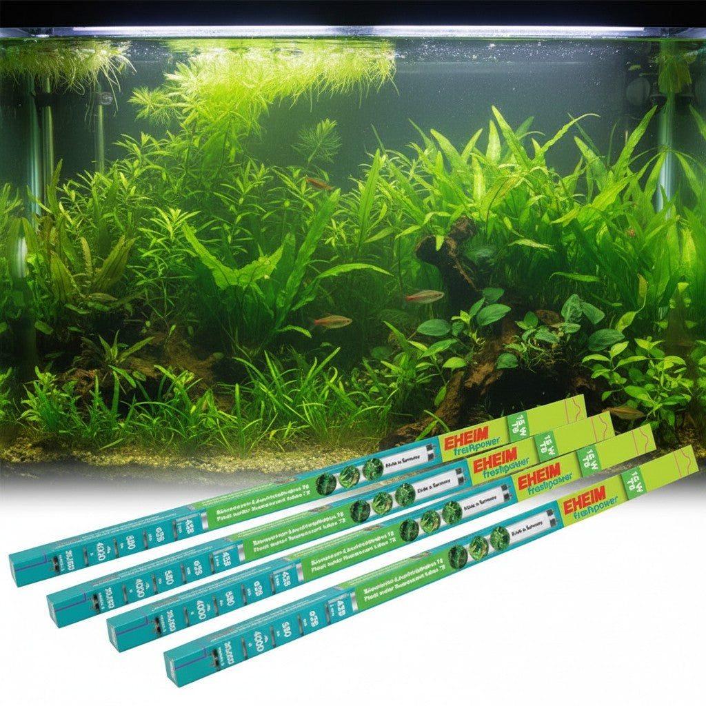 4 Stück EHEIM freshpower plants 15W T8 (Rosa) Süsswasser Leuchtstoffröhre  Röhre