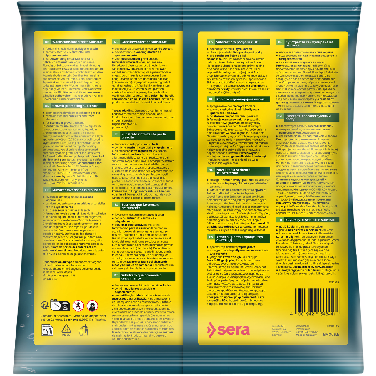 sera Aquarium Gravel Floredepot Substrate