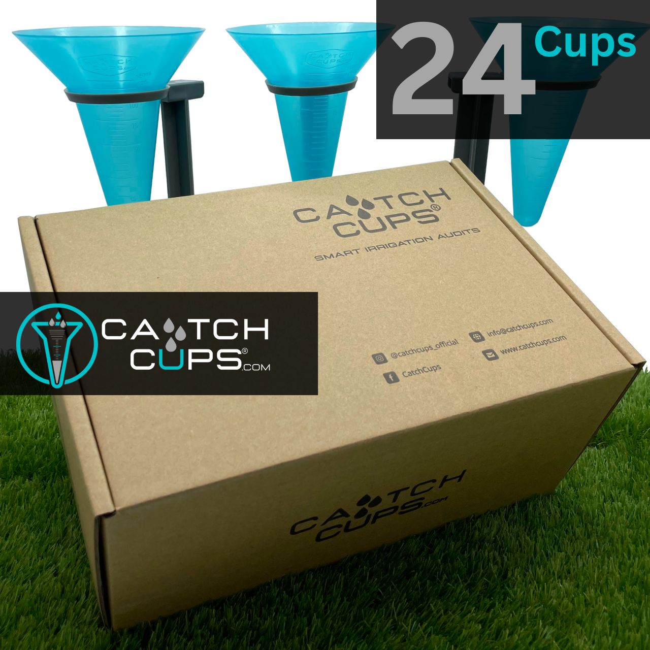 24er CatchCups Bewässerungsaudit inkl. Mobile App für iOS und Android