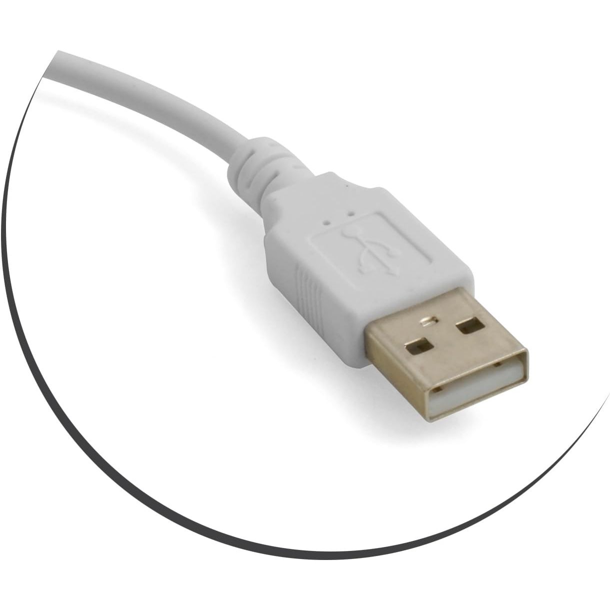 USB Typ A Männlich Zu 3,5 mm Klinkenstecker AUX Audio Kabel Weiß 20 cm Für Audio Geräte